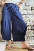 Jo Jo Quirky Hopsack Crop Pant Navy 